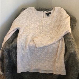 Light weight cream sweater